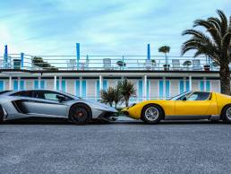 Lamborghini Miura et Aventador
