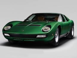 Automobile sportive Miura de face