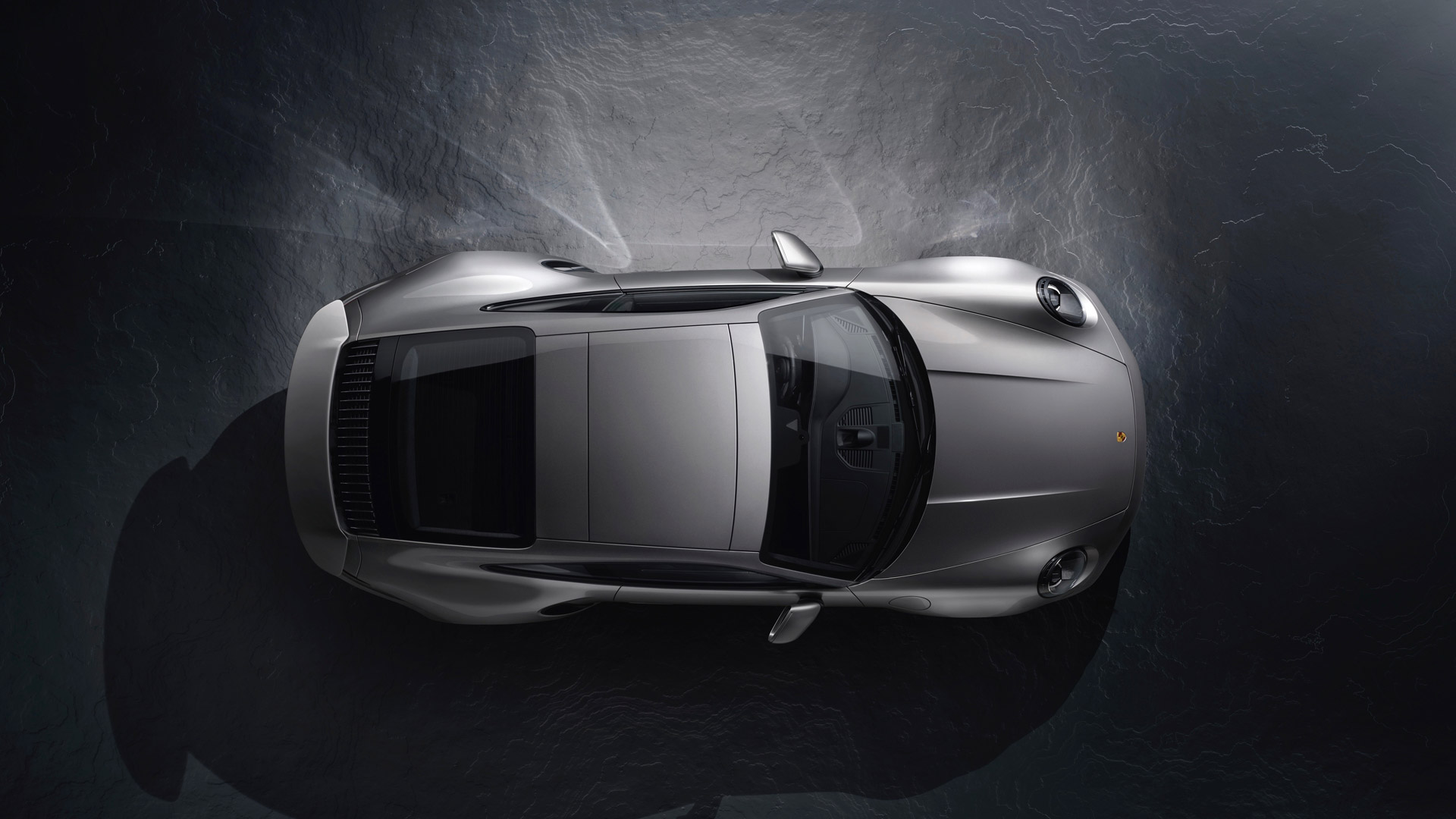 Porsche 911 Turbo S vue du dessus